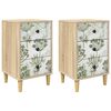 vidaXL &Ouml;&ouml;lambi kapp GOTHA 2 tk Sonoma tamm 36 x 33 x 60 cm Tehispuit