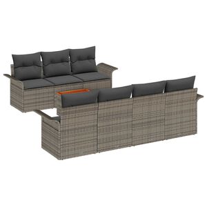 vidaXL Aia Diivanikomplekt padjaga 8 pcs Hall pol&uuml;rotang