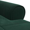 vidaXL Chaise Lounge padjaga Tume rohelise 91 x 157 x 91 cm Samet