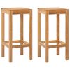 vidaXL Baaritool 2 pcs Pruun Tugev teakpuit