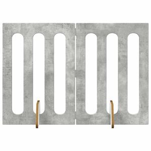 vidaXL Volditav lemmikloomade aed 2 tk Betoonhall 100,5 x 38 x 70 cm