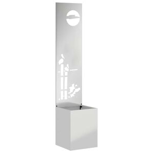 vidaXL Aia privaatsuse kate H&otilde;bedane 32 x 140 cm Tsingitud teras