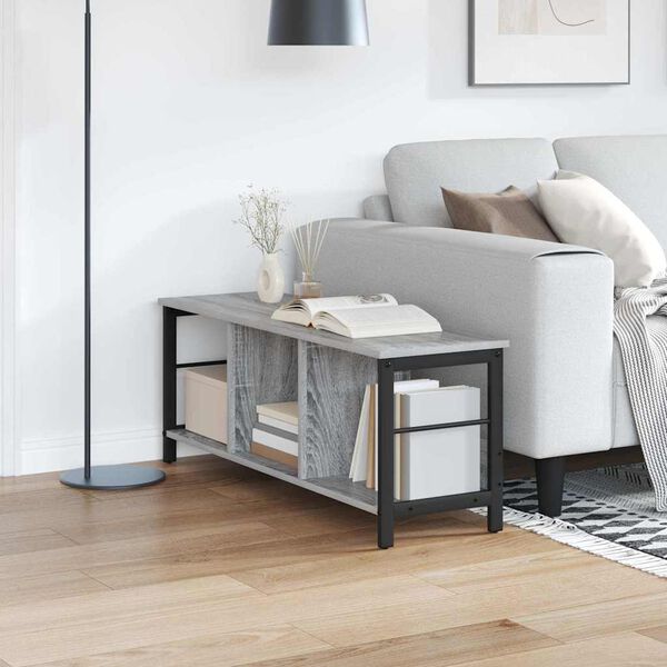 vidaXL Raamatukapp Hall Sonoma 102 x 32 x 40,5 cm Tehispuit