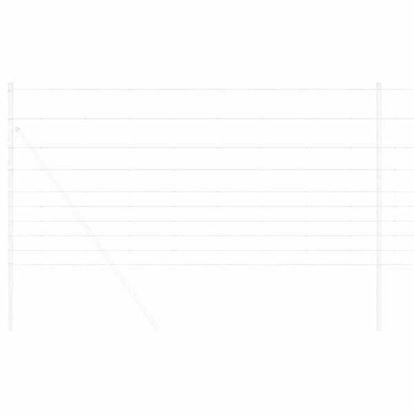 vidaXL Karjamaa-aed H&otilde;bedane 25 x 1,2 m Tsingitud teras