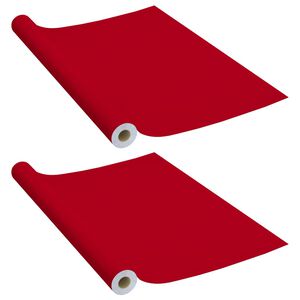 vidaXL iseliimuvad m&ouml;&ouml;blikiled, 2 tk punane, 500 x 90 cm, PVC