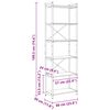 vidaXL Raamatukapp Vana puit 60 x 30 x 189,5 cm Tehispuit