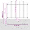 vidaXL Spike aiakaitse Must 200 x 200 cm Pulberv&auml;rvitud teras