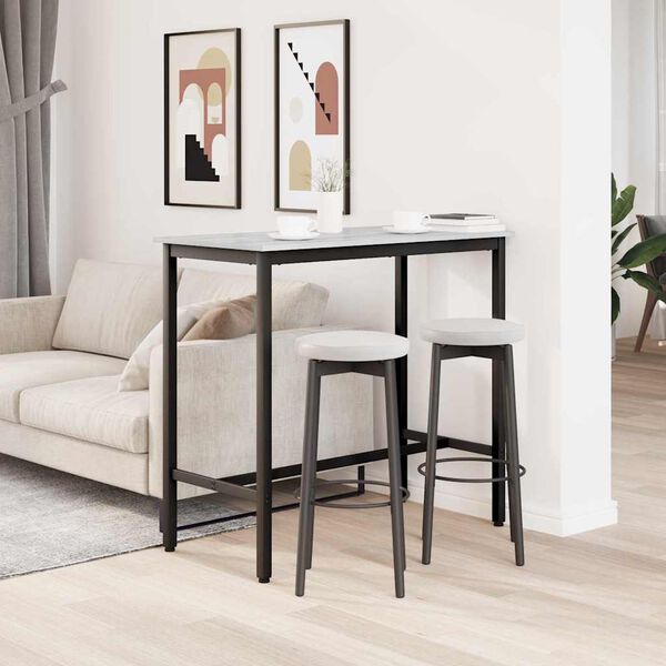 vidaXL laud Hall Sonoma 100 x 50 x 90,5 cm T&ouml;&ouml;deldud puit ja teras