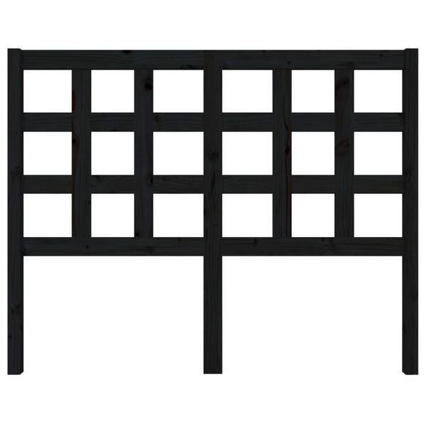 vidaXL voodipeats, must, 125,5 x 4 x 100 cm, m&auml;nnipuit