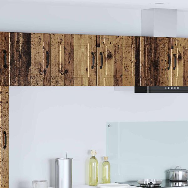 vidaXL K&ouml;&ouml;gikapp riiuliga uksega Vana puit 40 x 31 x 40 cm Tehispuit