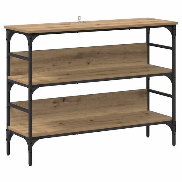 vidaXL Konsoollaud riiuliga k&auml;sit&ouml;&ouml;tamm 100 x 32 x 75 cm Tehispuit