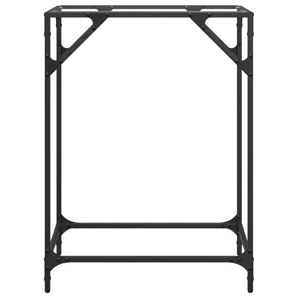 vidaXL kohvilaud, l&auml;bipaistev klaasplaat, 60x35x81 cm, teras