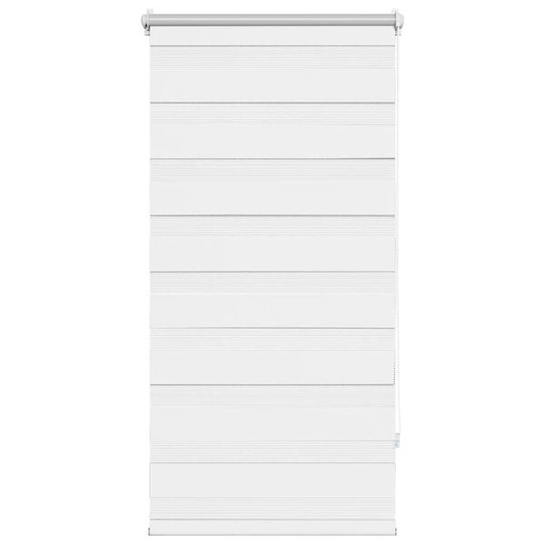 vidaXL Sebraruloo 80,9 x 150 cm kangast, laius 76,7 cm, valge