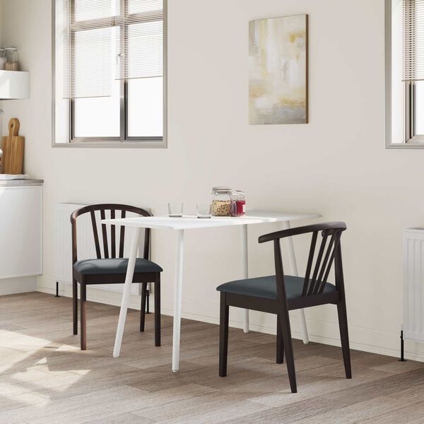 vidaXL S&ouml;&ouml;gitool 2 pcs Helepruun ja must Tahke kummipuu