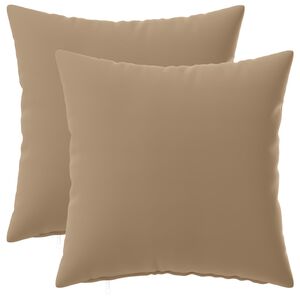 vidaXL Diivanipadi 2 tk HEERLEN Pruunikashall 30 x 30 cm Pol&uuml;ester