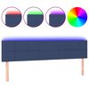 vidaXL LED-voodipeats, sinine, 180x5x78/88 cm, kangas