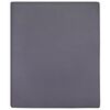 vidaXL kummiga voodilinad 2 tk antratsiithall 180x200 cm puuvill