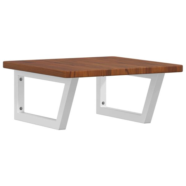 vidaXL seinale kinnitatav valamuriiul, teras ja tammepuit