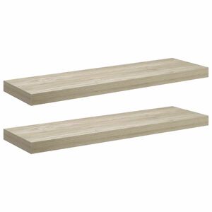 vidaXL seinariiulid, 2 tk, tammev&auml;rvi, 80 x 23,5 x 3,8 cm MDF