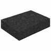 vidaXL Kummi graanulite terrassipadja Must 6 x 9 x 2 cm Kumm