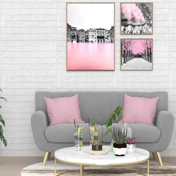 vidaXL 3D tapeet, tellised, iseliimuvad, 20 tk, valge