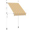 vidaXL kokkupandav varikatus, kollase-sinisetriibuline, 150 cm