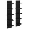 vidaXL Seinariiul 2 tk Must tamm 22 x 15 x 100 cm Tehispuit