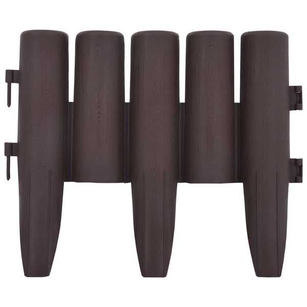 vidaXL murupiirded 36 tk pruun 10 m PP