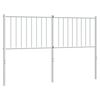 vidaXL metallist vahetatav voodipeats, valge, 135 cm