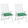 vidaXL tooli istmepadjad 2 tk, roheline, 50 x 50 x 7 cm, kangas