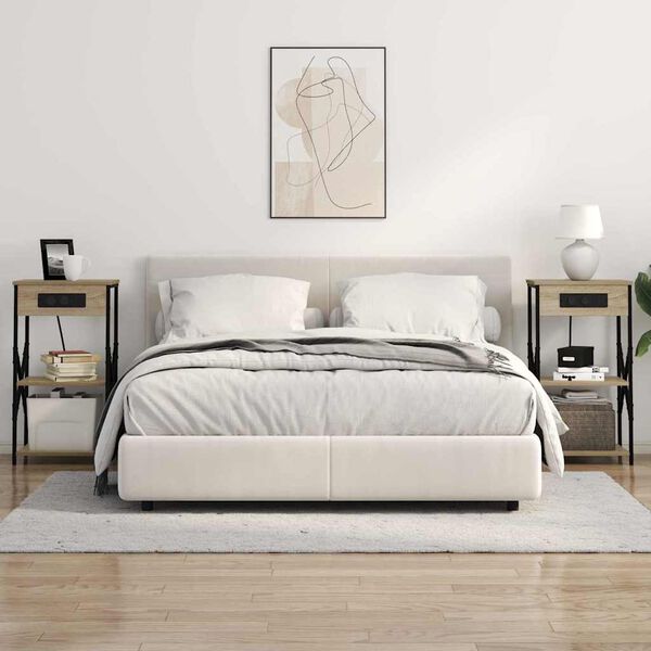 vidaXL &Ouml;&ouml;lambi kapp 2 pcs Sonoma tamm 41 x 31 x 76 cm Tehispuit