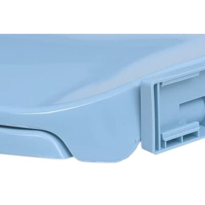 vidaXL vaikselt suletav prill-laud, sinine, ovaalne