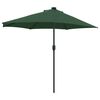 vidaXL Aed Parasol Pool Roheline 294 x 150 x 224 cm kangas