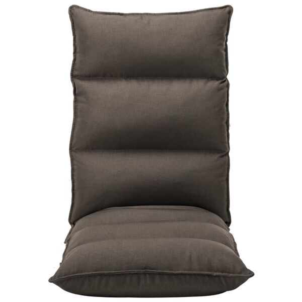 vidaXL kokkupandav põrandatool, pruunikashall, kangas