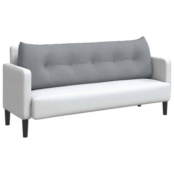 vidaXL Seljatugi padi Helehall 160 x 24 x 50 cm kangas