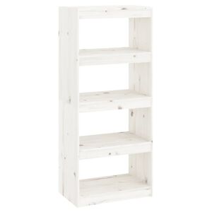 vidaXL raamaturiiul/ruumijagaja valge 60 x 30 x 135,5 cm t&auml;ism&auml;nnipuit
