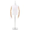 vidaXL Reguleeritav 160-232 cm mannekeen alusiga Mees PP Valge