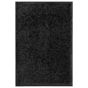 vidaXL uksematt pestav, must, 40 x 60 cm