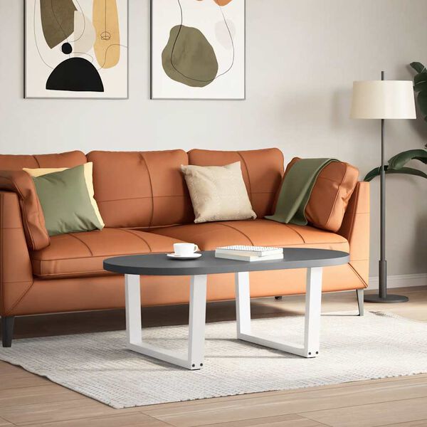 vidaXL kohvilaua jalad V-kujulised 2 tk valged 70 x (42-43,3) cm terasest