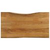vidaXL lauaplaat, 100 x 60 x 3,8 cm, naturaalsete servadega, mangopuit