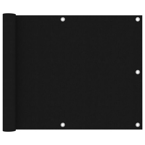 vidaXL rõdusirm, must, 75 x 300 cm, oxford-kangas