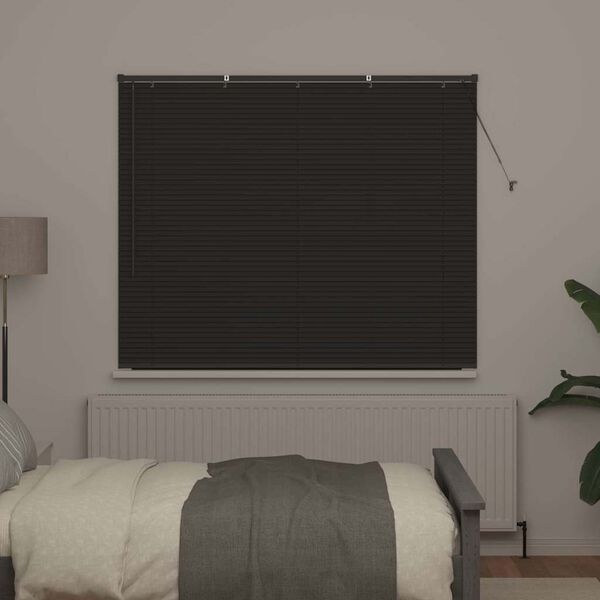vidaXL Venetsi Rulood Tumehall 130 x 155 cm Alumiinium