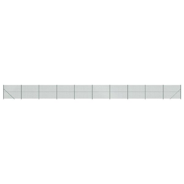 vidaXL võrkaed äärikuga, roheline, 2 x 25 m