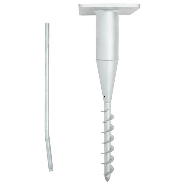 vidaXL maasisene p&auml;ikesevarju alus vardaga, 16 x 16 x 52 cm, teras