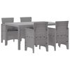 vidaXL Aia s&ouml;&ouml;gilaudade komplekt 5 pcs Helehall Polt rattan
