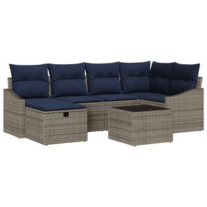 vidaXL Diivanikomplekt padjaga 3 pcs pol&uuml;rotang
