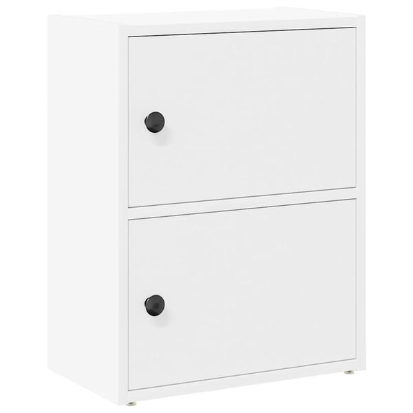 vidaXL raamatualus, valge, 40x24x52 cm, tehispuit