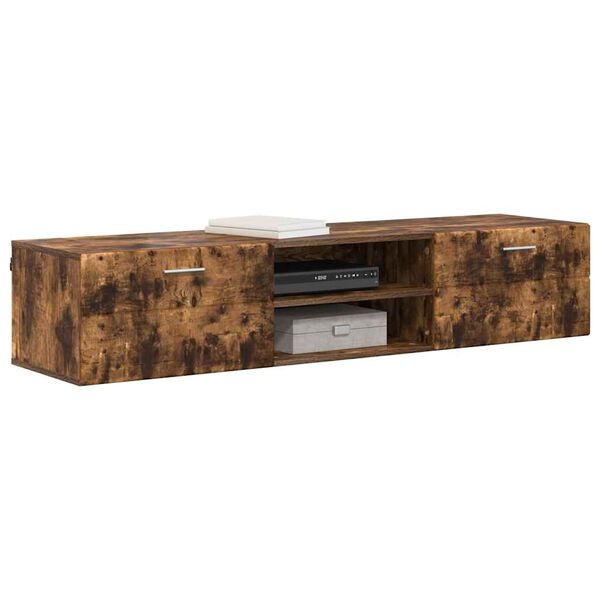 vidaXL Puidust kapp Suitsetatud tamm 150 x 39 x 30 cm Tehispuit