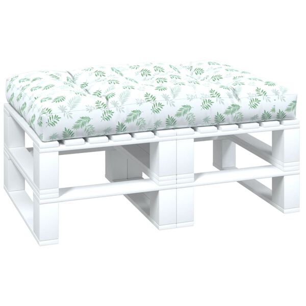 vidaXL euroaluse istmepadi, lehemuster, 120 x 80 x 12 cm, kangas