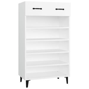 vidaXL jalatsikapp, valge, 60 x 35 x 105 cm, tehispuit